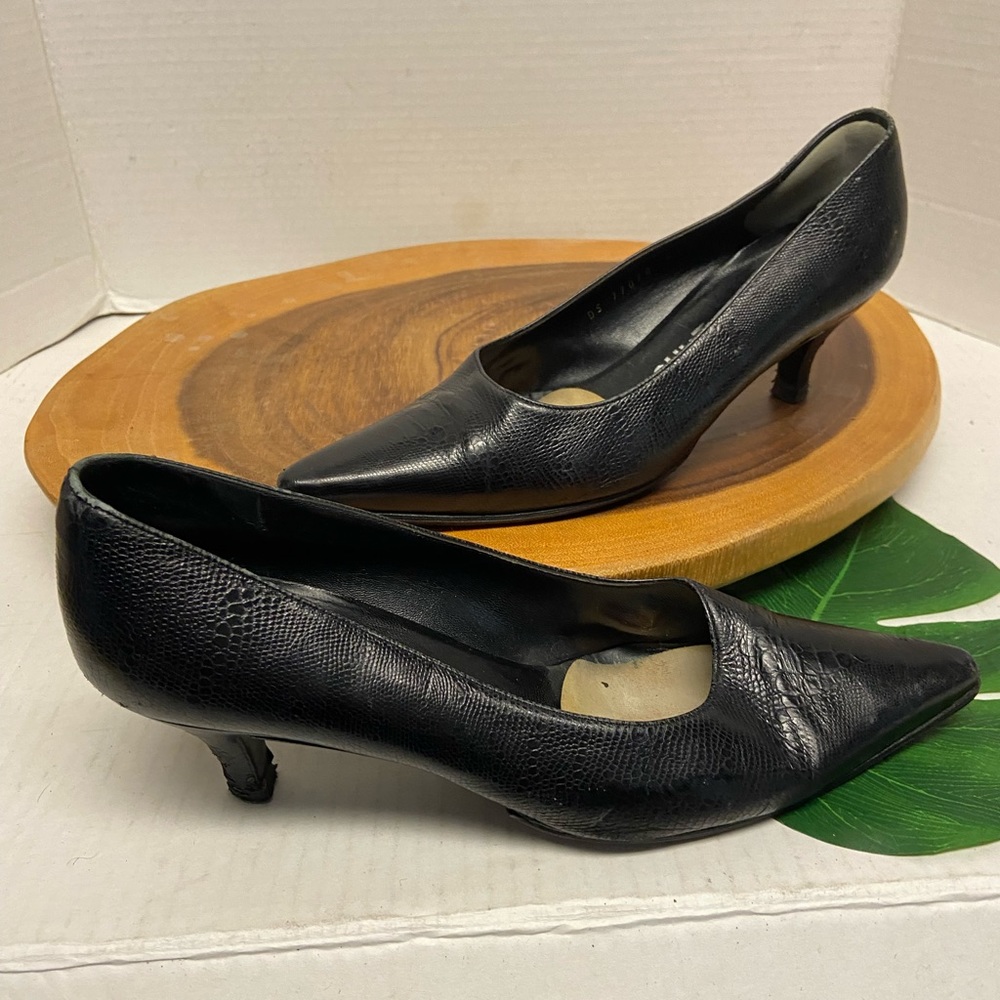 Salvatore Ferragamo Pointed Toe Kitten Heels
